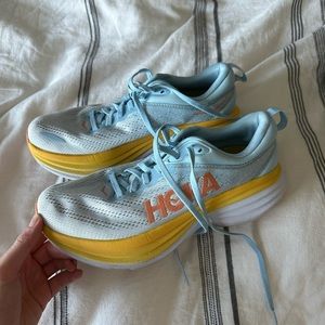 Hoka One One Womens Bondi 8 Textile Summer Song Country Air Trainers Size 8